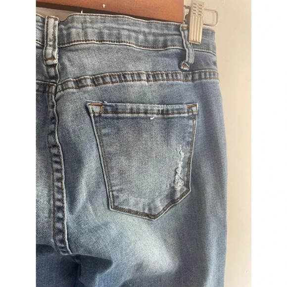 Kancan Blue Jeans Distressed Skinny Size 9 29 EUC - Picture 5 of 12